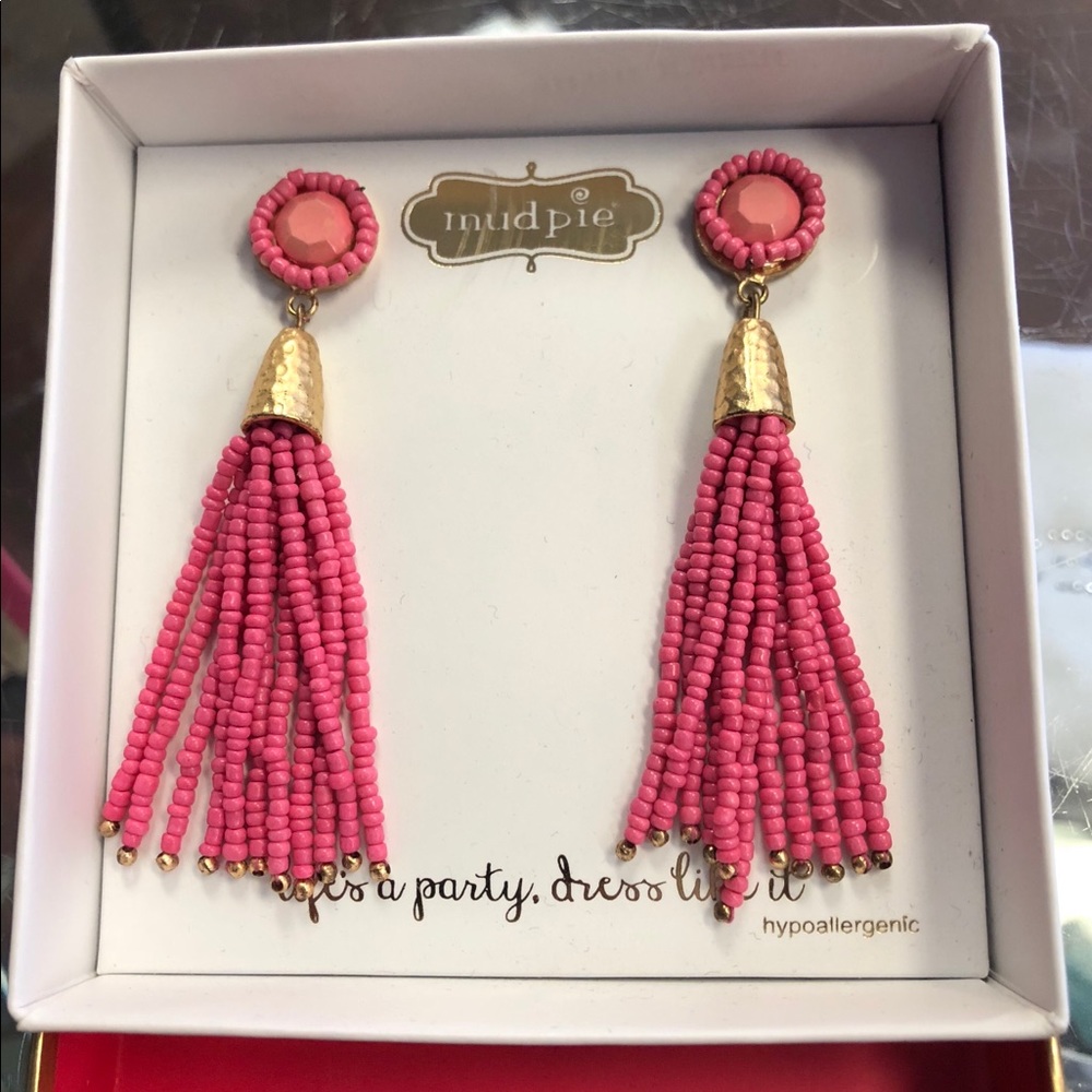 Tassel Earrings by Mud Pie
